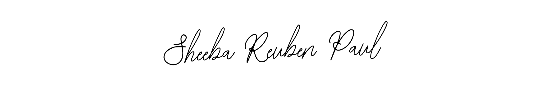 Sheeba Reuben Paul stylish signature style. Best Handwritten Sign (Bearetta-2O07w) for my name. Handwritten Signature Collection Ideas for my name Sheeba Reuben Paul. Sheeba Reuben Paul signature style 12 images and pictures png