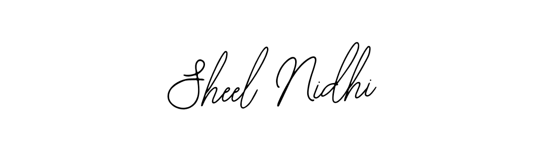 Bearetta-2O07w is a professional signature style that is perfect for those who want to add a touch of class to their signature. It is also a great choice for those who want to make their signature more unique. Get Sheel Nidhi name to fancy signature for free. Sheel Nidhi signature style 12 images and pictures png