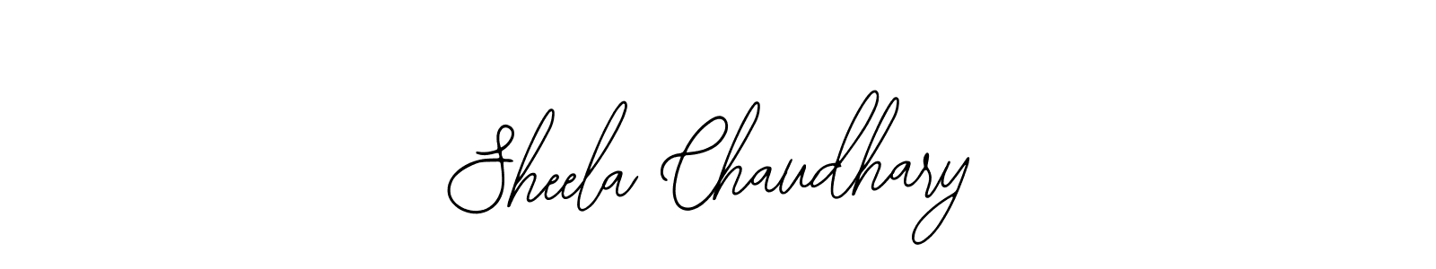 You should practise on your own different ways (Bearetta-2O07w) to write your name (Sheela Chaudhary) in signature. don't let someone else do it for you. Sheela Chaudhary signature style 12 images and pictures png