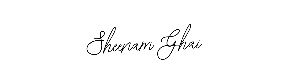 The best way (Bearetta-2O07w) to make a short signature is to pick only two or three words in your name. The name Sheenam Ghai include a total of six letters. For converting this name. Sheenam Ghai signature style 12 images and pictures png