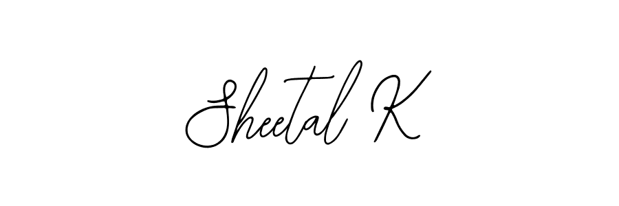 Design your own signature with our free online signature maker. With this signature software, you can create a handwritten (Bearetta-2O07w) signature for name Sheetal K. Sheetal K signature style 12 images and pictures png