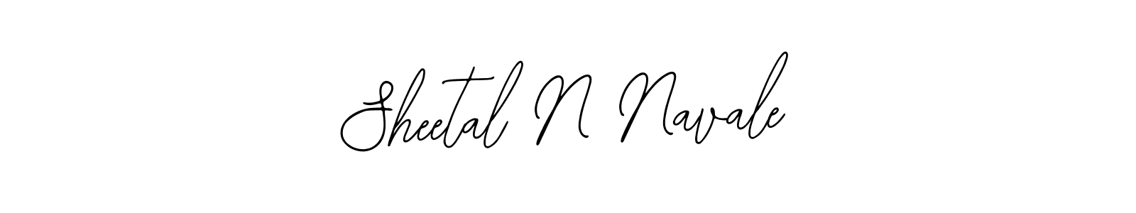 Sheetal N Navale stylish signature style. Best Handwritten Sign (Bearetta-2O07w) for my name. Handwritten Signature Collection Ideas for my name Sheetal N Navale. Sheetal N Navale signature style 12 images and pictures png