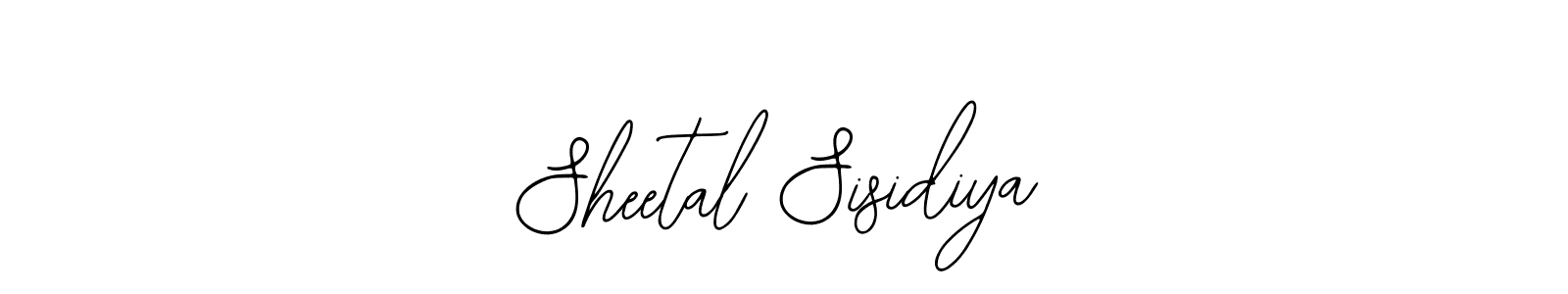 The best way (Bearetta-2O07w) to make a short signature is to pick only two or three words in your name. The name Sheetal Sisidiya include a total of six letters. For converting this name. Sheetal Sisidiya signature style 12 images and pictures png
