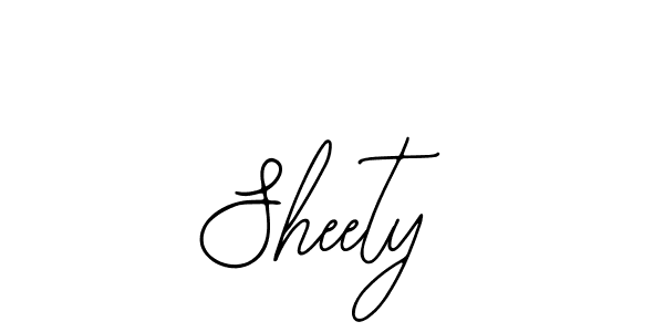 How to make Sheety signature? Bearetta-2O07w is a professional autograph style. Create handwritten signature for Sheety name. Sheety signature style 12 images and pictures png