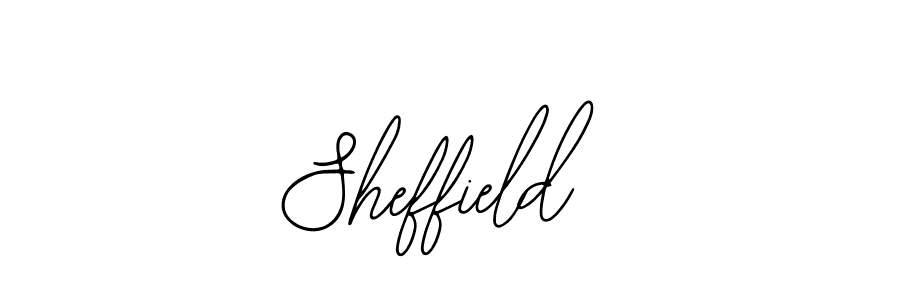 Use a signature maker to create a handwritten signature online. With this signature software, you can design (Bearetta-2O07w) your own signature for name Sheffield. Sheffield signature style 12 images and pictures png