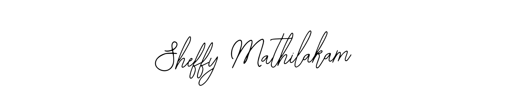 The best way (Bearetta-2O07w) to make a short signature is to pick only two or three words in your name. The name Sheffy Mathilakam include a total of six letters. For converting this name. Sheffy Mathilakam signature style 12 images and pictures png