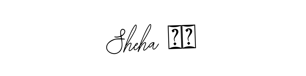 How to make Sheha ❤️ name signature. Use Bearetta-2O07w style for creating short signs online. This is the latest handwritten sign. Sheha ❤️ signature style 12 images and pictures png