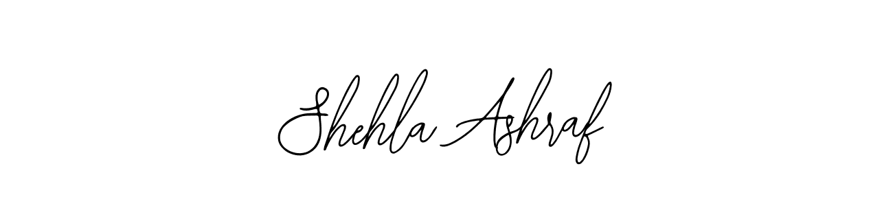 How to make Shehla Ashraf name signature. Use Bearetta-2O07w style for creating short signs online. This is the latest handwritten sign. Shehla Ashraf signature style 12 images and pictures png