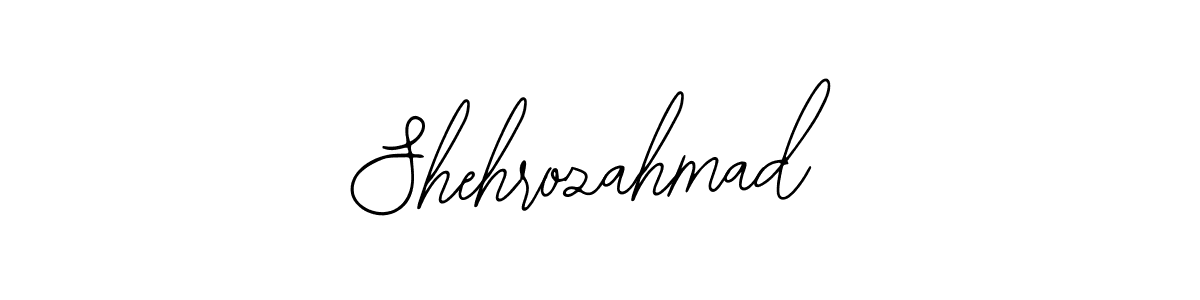 How to make Shehrozahmad name signature. Use Bearetta-2O07w style for creating short signs online. This is the latest handwritten sign. Shehrozahmad signature style 12 images and pictures png