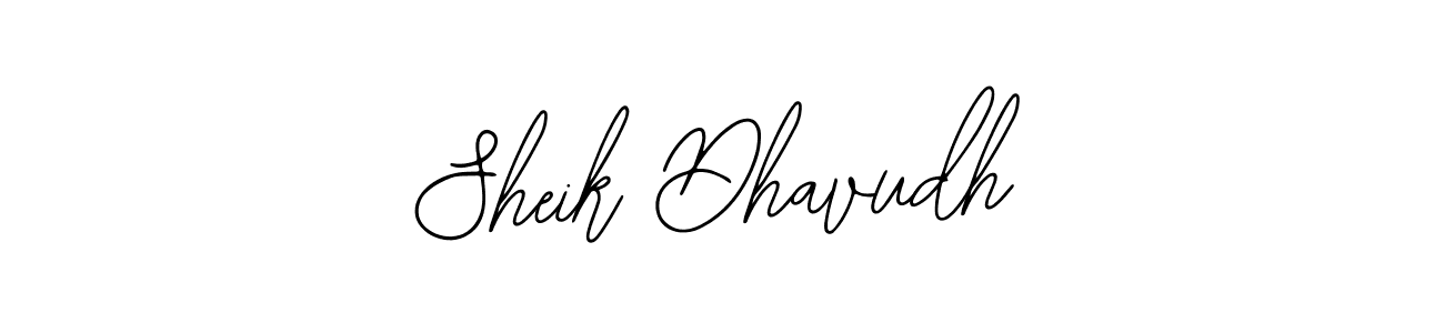 Also we have Sheik Dhavudh name is the best signature style. Create professional handwritten signature collection using Bearetta-2O07w autograph style. Sheik Dhavudh signature style 12 images and pictures png