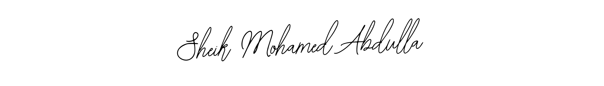 It looks lik you need a new signature style for name Sheik Mohamed Abdulla. Design unique handwritten (Bearetta-2O07w) signature with our free signature maker in just a few clicks. Sheik Mohamed Abdulla signature style 12 images and pictures png