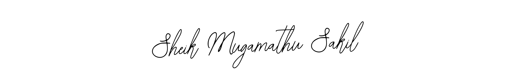 It looks lik you need a new signature style for name Sheik Mugamathu Sakil. Design unique handwritten (Bearetta-2O07w) signature with our free signature maker in just a few clicks. Sheik Mugamathu Sakil signature style 12 images and pictures png