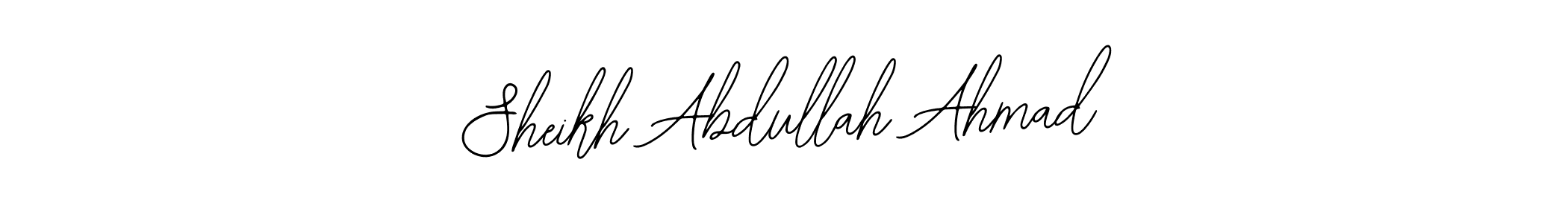 Design your own signature with our free online signature maker. With this signature software, you can create a handwritten (Bearetta-2O07w) signature for name Sheikh Abdullah Ahmad. Sheikh Abdullah Ahmad signature style 12 images and pictures png
