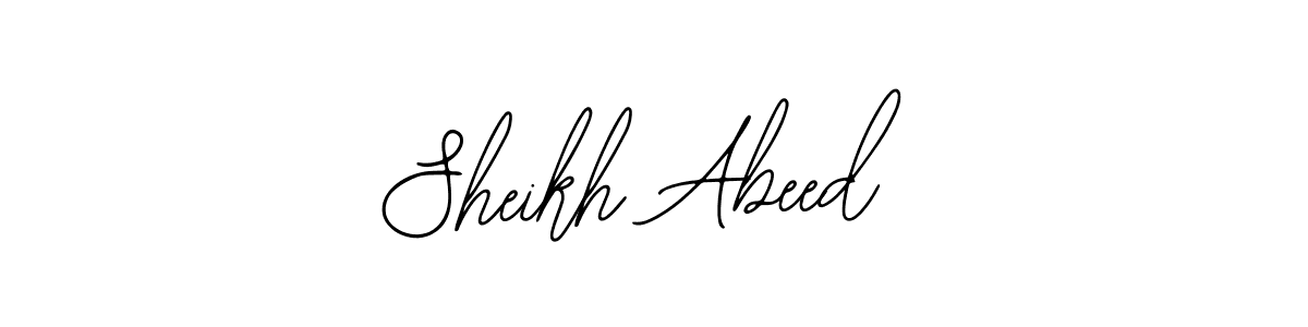 Create a beautiful signature design for name Sheikh Abeed. With this signature (Bearetta-2O07w) fonts, you can make a handwritten signature for free. Sheikh Abeed signature style 12 images and pictures png