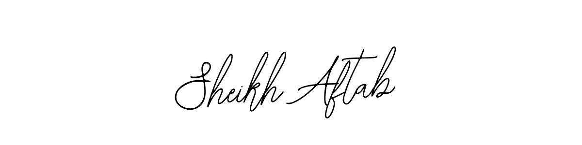 How to make Sheikh Aftab name signature. Use Bearetta-2O07w style for creating short signs online. This is the latest handwritten sign. Sheikh Aftab signature style 12 images and pictures png