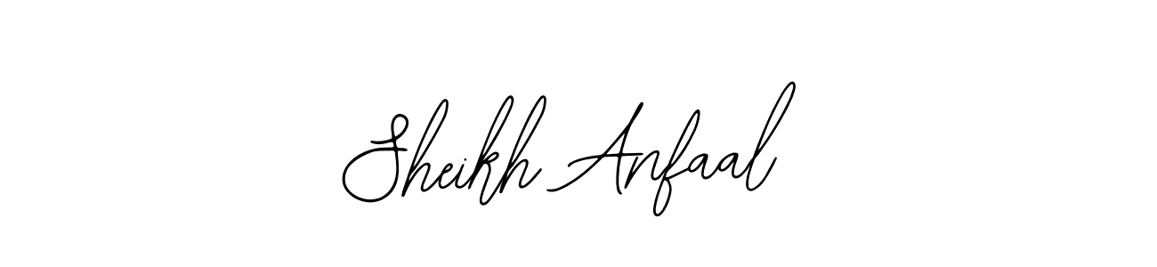 Create a beautiful signature design for name Sheikh Anfaal. With this signature (Bearetta-2O07w) fonts, you can make a handwritten signature for free. Sheikh Anfaal signature style 12 images and pictures png
