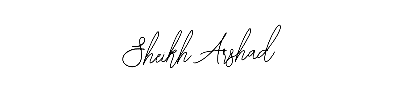 You should practise on your own different ways (Bearetta-2O07w) to write your name (Sheikh Arshad) in signature. don't let someone else do it for you. Sheikh Arshad signature style 12 images and pictures png