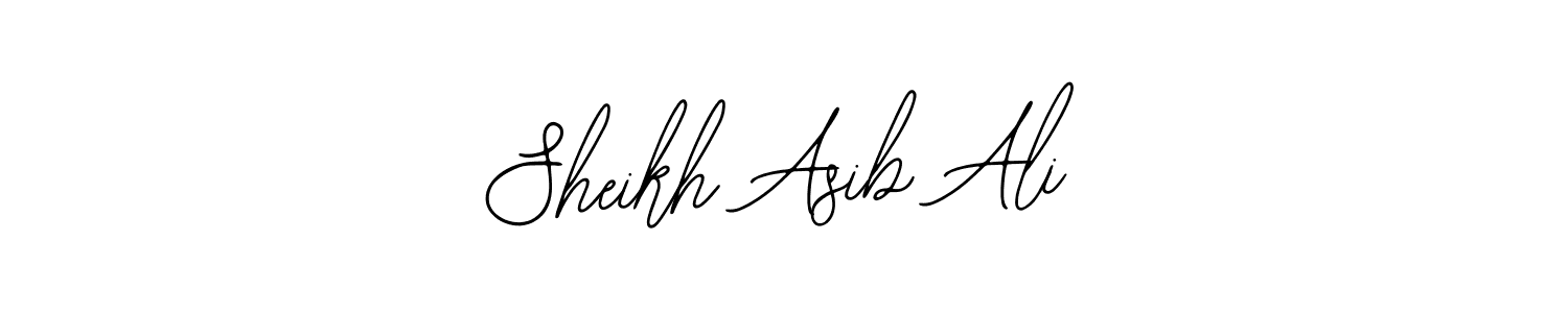 Similarly Bearetta-2O07w is the best handwritten signature design. Signature creator online .You can use it as an online autograph creator for name Sheikh Asib Ali. Sheikh Asib Ali signature style 12 images and pictures png