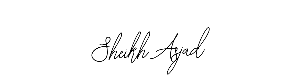 Design your own signature with our free online signature maker. With this signature software, you can create a handwritten (Bearetta-2O07w) signature for name Sheikh Asjad. Sheikh Asjad signature style 12 images and pictures png