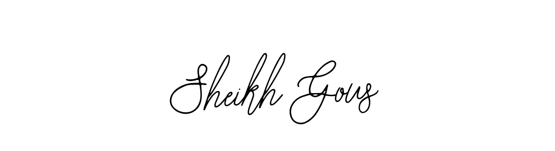 How to make Sheikh Gous signature? Bearetta-2O07w is a professional autograph style. Create handwritten signature for Sheikh Gous name. Sheikh Gous signature style 12 images and pictures png