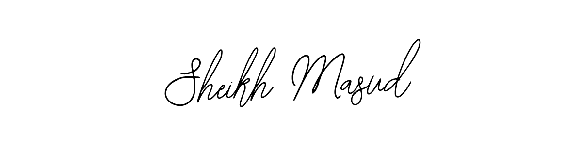 How to make Sheikh Masud name signature. Use Bearetta-2O07w style for creating short signs online. This is the latest handwritten sign. Sheikh Masud signature style 12 images and pictures png