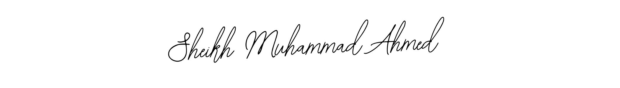 Create a beautiful signature design for name Sheikh Muhammad Ahmed. With this signature (Bearetta-2O07w) fonts, you can make a handwritten signature for free. Sheikh Muhammad Ahmed signature style 12 images and pictures png