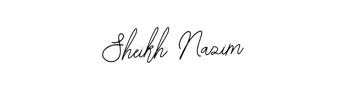 Make a beautiful signature design for name Sheikh Nazim. With this signature (Bearetta-2O07w) style, you can create a handwritten signature for free. Sheikh Nazim signature style 12 images and pictures png