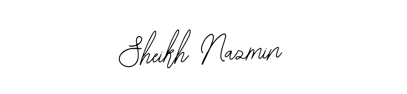 Use a signature maker to create a handwritten signature online. With this signature software, you can design (Bearetta-2O07w) your own signature for name Sheikh Nazmin. Sheikh Nazmin signature style 12 images and pictures png