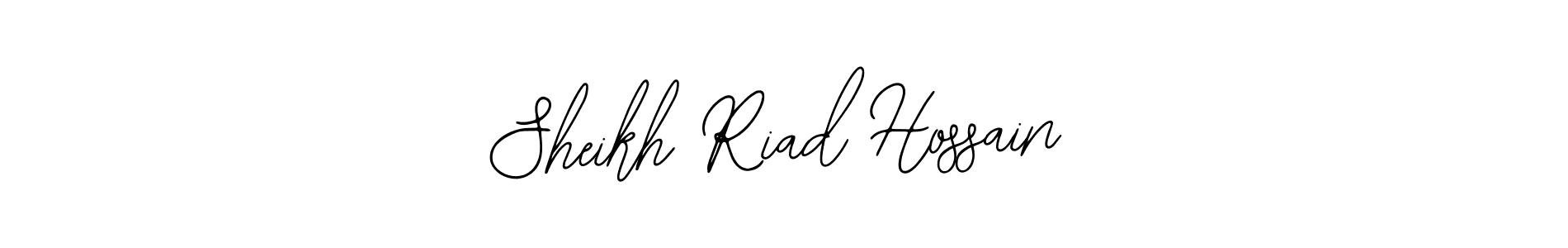 Use a signature maker to create a handwritten signature online. With this signature software, you can design (Bearetta-2O07w) your own signature for name Sheikh Riad Hossain. Sheikh Riad Hossain signature style 12 images and pictures png