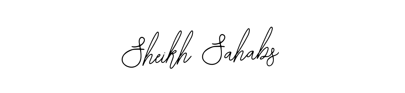 Sheikh Sahabs stylish signature style. Best Handwritten Sign (Bearetta-2O07w) for my name. Handwritten Signature Collection Ideas for my name Sheikh Sahabs. Sheikh Sahabs signature style 12 images and pictures png