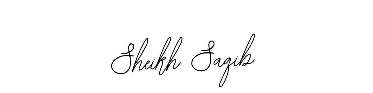 Use a signature maker to create a handwritten signature online. With this signature software, you can design (Bearetta-2O07w) your own signature for name Sheikh Saqib. Sheikh Saqib signature style 12 images and pictures png