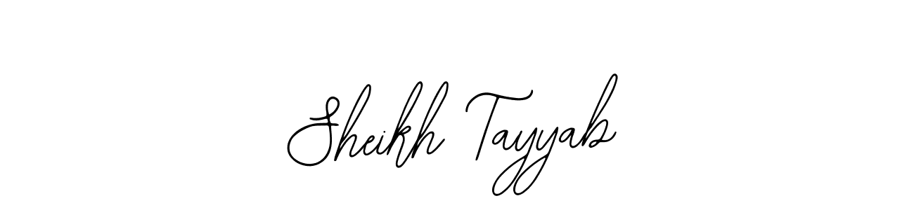 Design your own signature with our free online signature maker. With this signature software, you can create a handwritten (Bearetta-2O07w) signature for name Sheikh Tayyab. Sheikh Tayyab signature style 12 images and pictures png