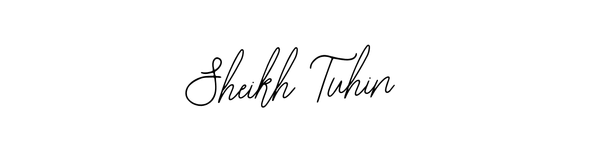 How to make Sheikh Tuhin name signature. Use Bearetta-2O07w style for creating short signs online. This is the latest handwritten sign. Sheikh Tuhin signature style 12 images and pictures png