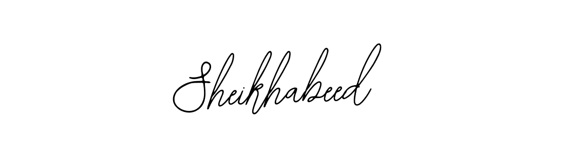 if you are searching for the best signature style for your name Sheikhabeed. so please give up your signature search. here we have designed multiple signature styles  using Bearetta-2O07w. Sheikhabeed signature style 12 images and pictures png