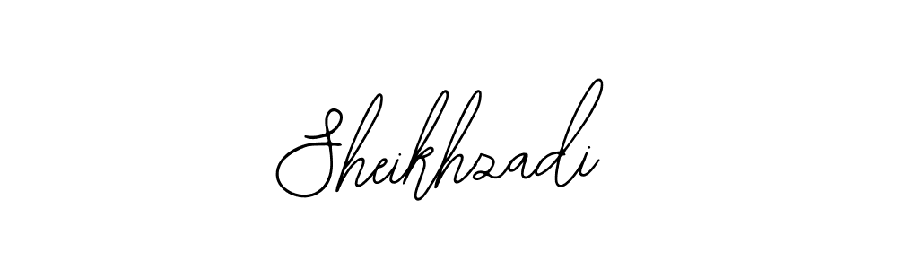 You should practise on your own different ways (Bearetta-2O07w) to write your name (Sheikhzadi) in signature. don't let someone else do it for you. Sheikhzadi signature style 12 images and pictures png