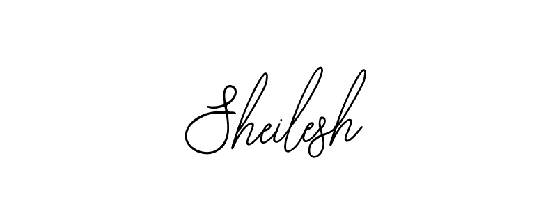You should practise on your own different ways (Bearetta-2O07w) to write your name (Sheilesh) in signature. don't let someone else do it for you. Sheilesh signature style 12 images and pictures png