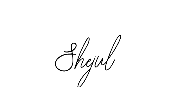 Design your own signature with our free online signature maker. With this signature software, you can create a handwritten (Bearetta-2O07w) signature for name Shejul. Shejul signature style 12 images and pictures png