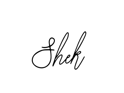 How to make Shek signature? Bearetta-2O07w is a professional autograph style. Create handwritten signature for Shek name. Shek signature style 12 images and pictures png