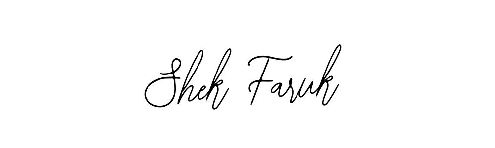 Also You can easily find your signature by using the search form. We will create Shek Faruk name handwritten signature images for you free of cost using Bearetta-2O07w sign style. Shek Faruk signature style 12 images and pictures png
