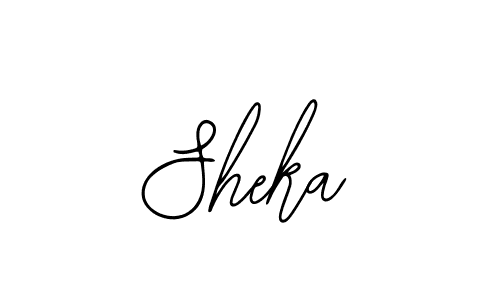 How to make Sheka name signature. Use Bearetta-2O07w style for creating short signs online. This is the latest handwritten sign. Sheka signature style 12 images and pictures png