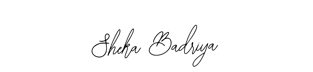 Design your own signature with our free online signature maker. With this signature software, you can create a handwritten (Bearetta-2O07w) signature for name Sheka Badriya. Sheka Badriya signature style 12 images and pictures png