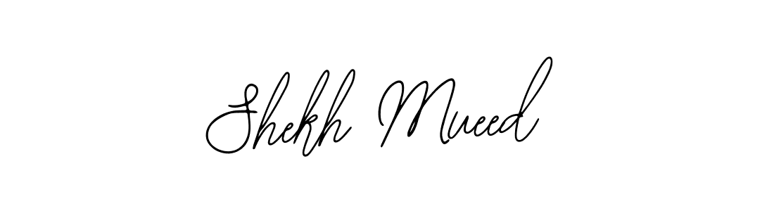 How to make Shekh Mueed name signature. Use Bearetta-2O07w style for creating short signs online. This is the latest handwritten sign. Shekh Mueed signature style 12 images and pictures png