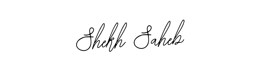 How to make Shekh Saheb name signature. Use Bearetta-2O07w style for creating short signs online. This is the latest handwritten sign. Shekh Saheb signature style 12 images and pictures png