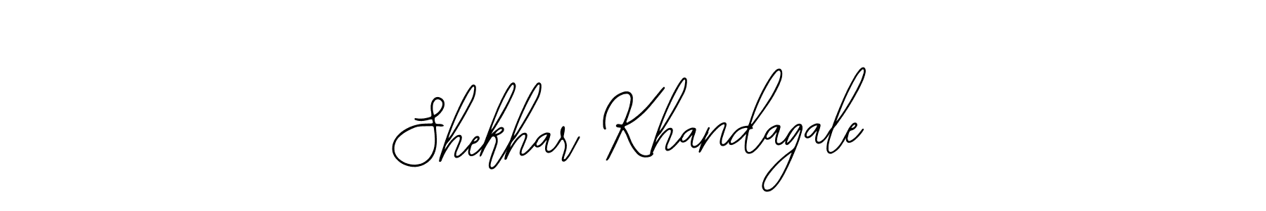 You should practise on your own different ways (Bearetta-2O07w) to write your name (Shekhar Khandagale) in signature. don't let someone else do it for you. Shekhar Khandagale signature style 12 images and pictures png
