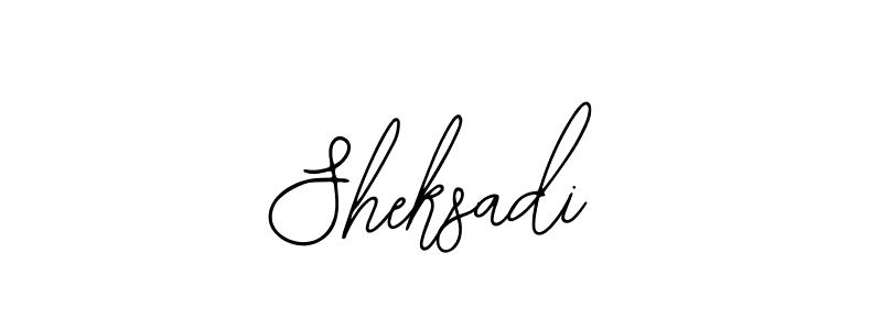 How to make Sheksadi name signature. Use Bearetta-2O07w style for creating short signs online. This is the latest handwritten sign. Sheksadi signature style 12 images and pictures png