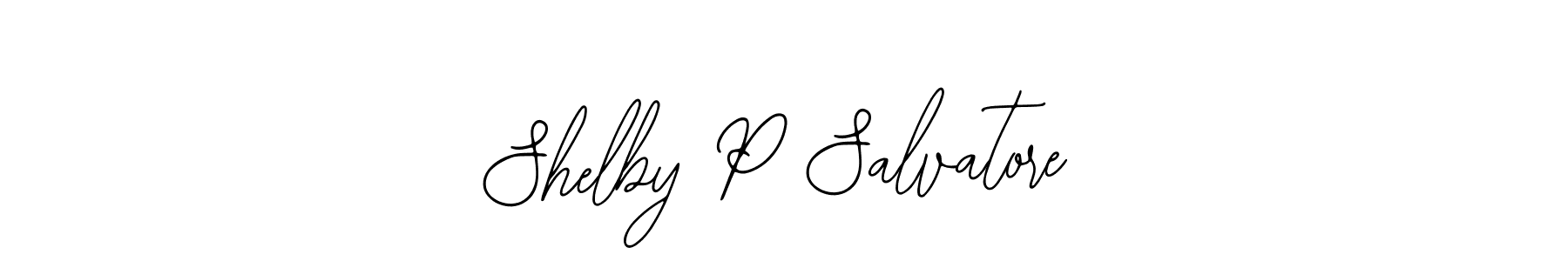 How to make Shelby P Salvatore name signature. Use Bearetta-2O07w style for creating short signs online. This is the latest handwritten sign. Shelby P Salvatore signature style 12 images and pictures png