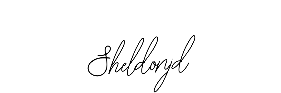 Use a signature maker to create a handwritten signature online. With this signature software, you can design (Bearetta-2O07w) your own signature for name Sheldonjd. Sheldonjd signature style 12 images and pictures png