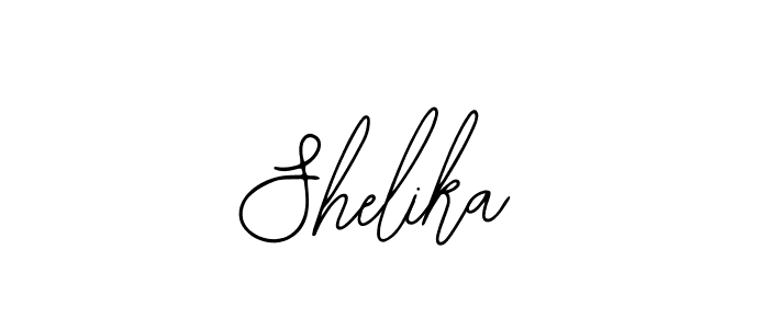 You should practise on your own different ways (Bearetta-2O07w) to write your name (Shelika) in signature. don't let someone else do it for you. Shelika signature style 12 images and pictures png