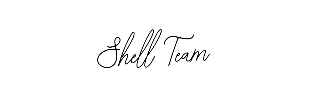 How to make Shell Team name signature. Use Bearetta-2O07w style for creating short signs online. This is the latest handwritten sign. Shell Team signature style 12 images and pictures png