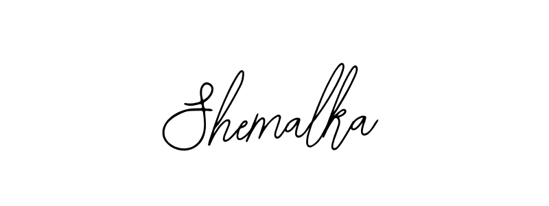 You should practise on your own different ways (Bearetta-2O07w) to write your name (Shemalka) in signature. don't let someone else do it for you. Shemalka signature style 12 images and pictures png